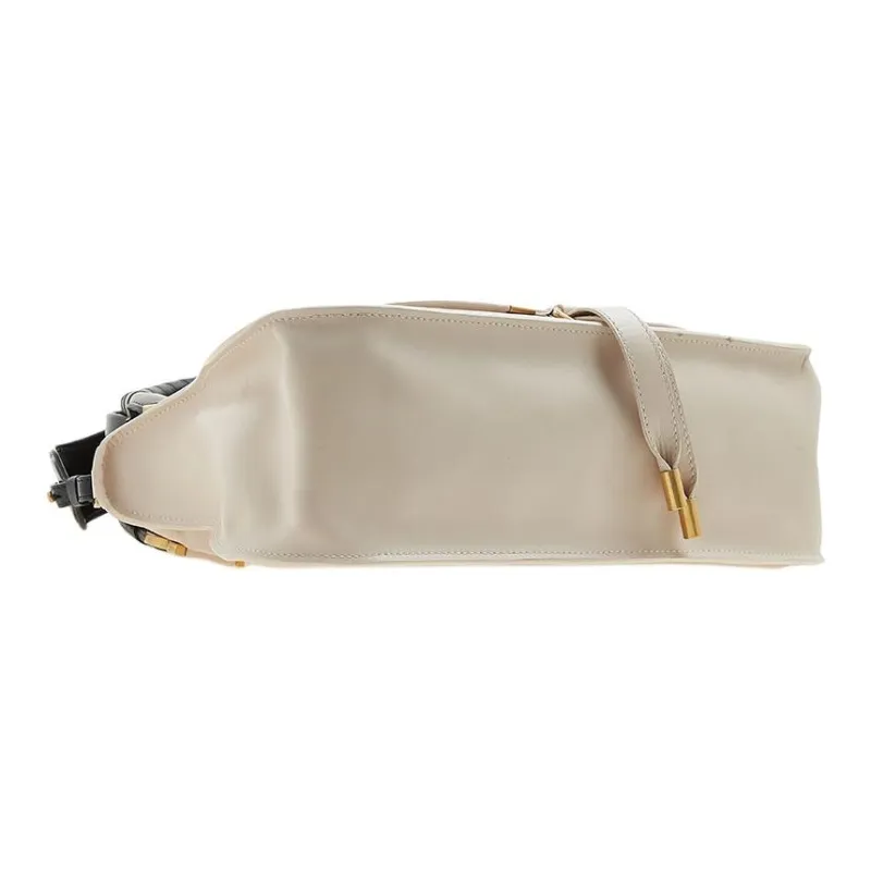 Chloe Cow Leather Portable Crossbody Bag, Shoulder Bag Women's Gray-4