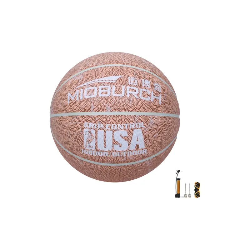 Maiboch PU Polyurethane Basketball Flesh Pink Size 7 Training Competition Unisex-0