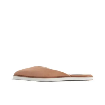 GABRIELA HEARST Bernini Wrap-toe Slippers Women's Brown White