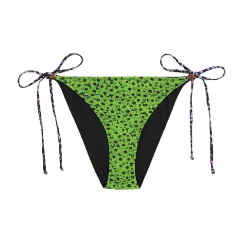 GANNI Recycled Printed Beads String Bikini Briefs Underpants Women's 1 Pack Green