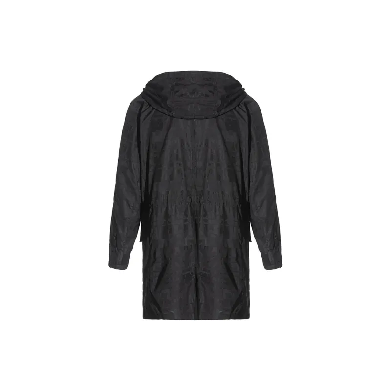 ANDREW MACKENZIE Trench Coat Men's Black-1