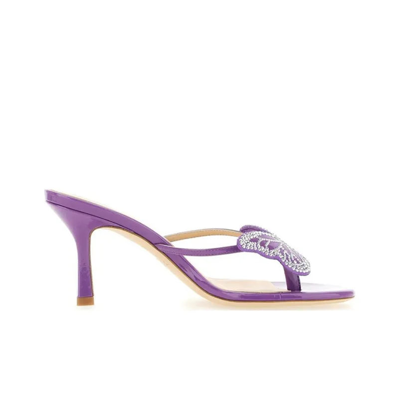 Blumarine Rubber Sole Flip Flops Women's Purple-1