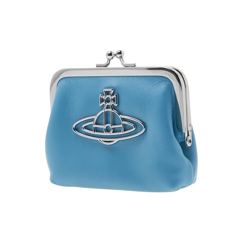Vivienne Westwood Nappa Leather Coin Purse Women's Blue-1