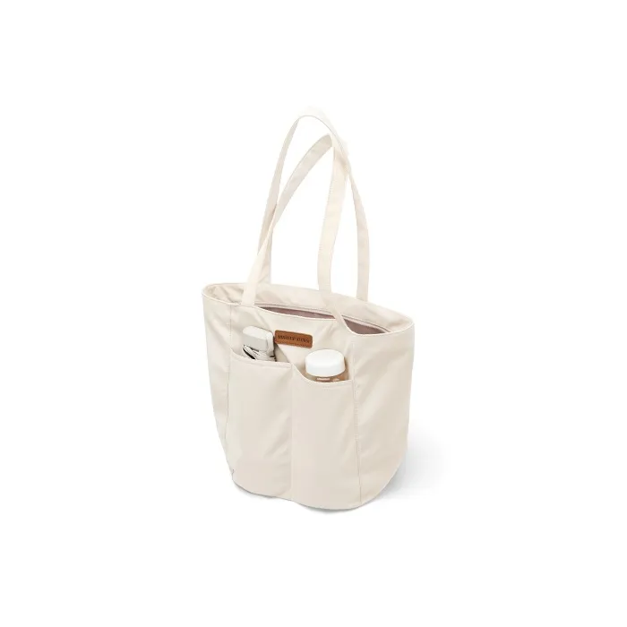 MAKEUP KITTEN Nylon Fabric Shoulder Bag Large Size Women's Light Apricot-11