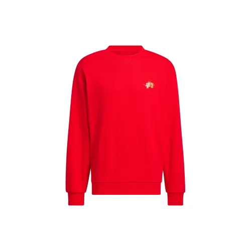 Adidas Year Of The Dragon CNY Series Sweatshirts Men Light Scarlet