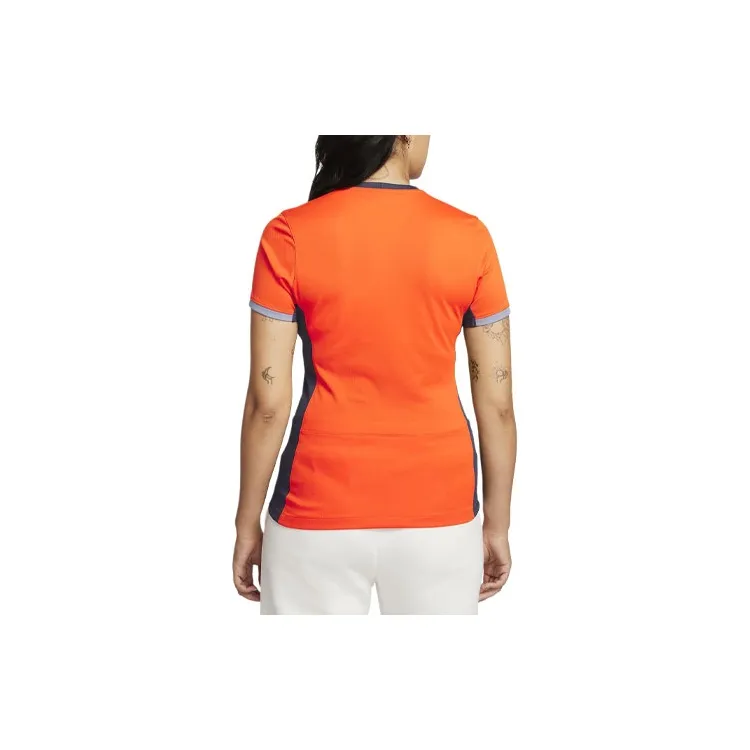 Nike Dri-FIT Soccer Jerseys 2023/24 Season International Beige Blue Women's Orange-1
