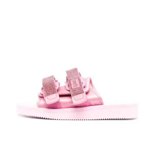 Blumarine X Suicoke Rhinestone-embellished Slides