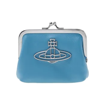 Vivienne Westwood Nappa Leather Coin Purse Women's Blue