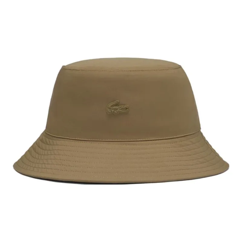 LACOSTE Polyester Bucket Hats Unisex Khaki-0