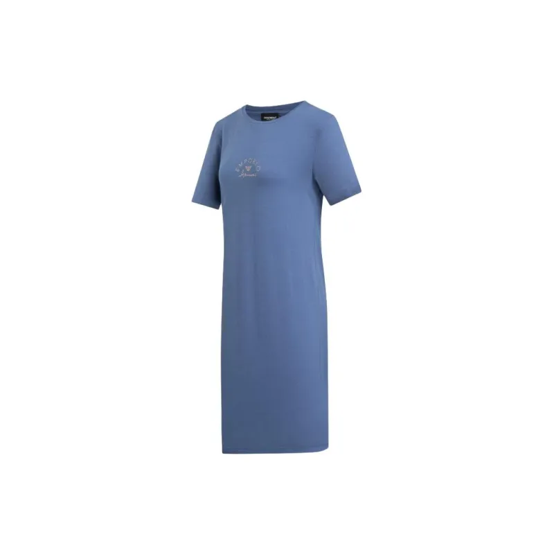 EMPORIO ARMANI Short Sleeved Dress Women's Blue-2