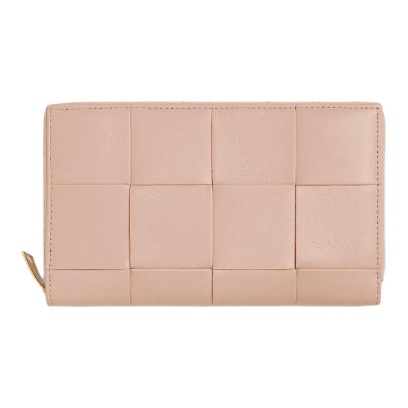 Bottega Veneta CASSETTE Sheepskin Wallet Women's Lotus Pink-0