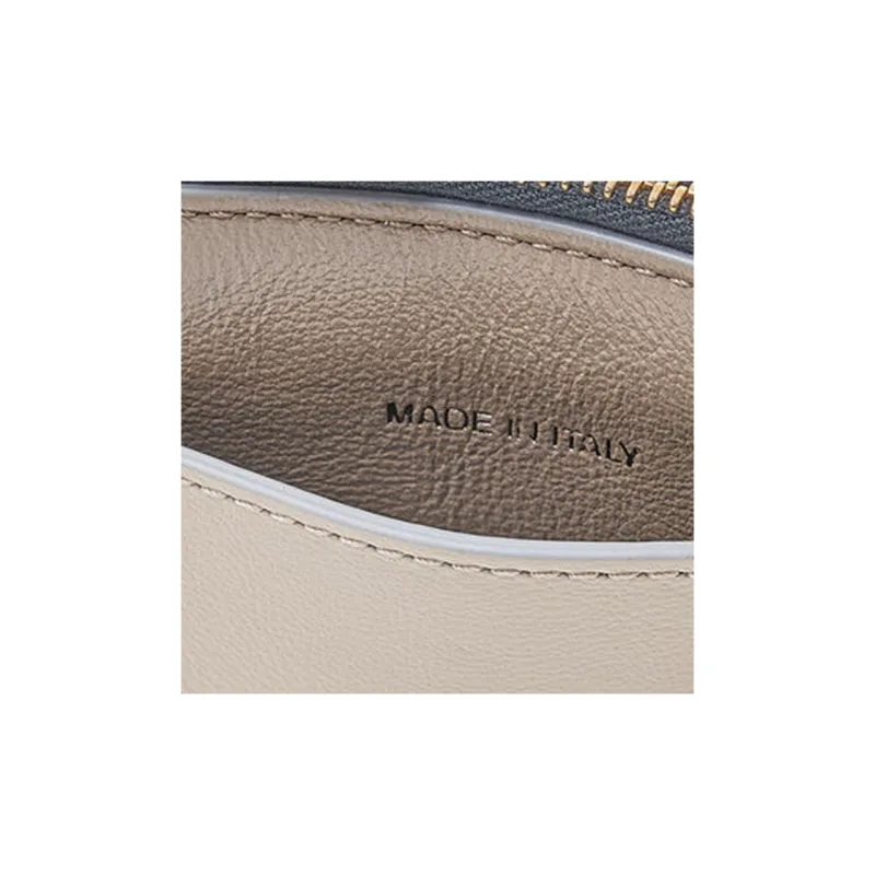 MARNI Calfskin Card Holder, Wallet Women's Gray & Brown-9