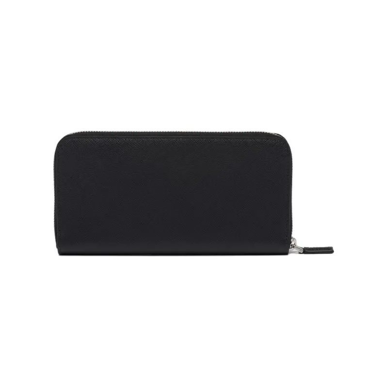 PRADA Saffiano Leather Wallet Men's Black-1