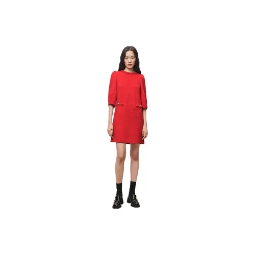 OBBLIGATO Long-Sleeved Dresses Women's Red