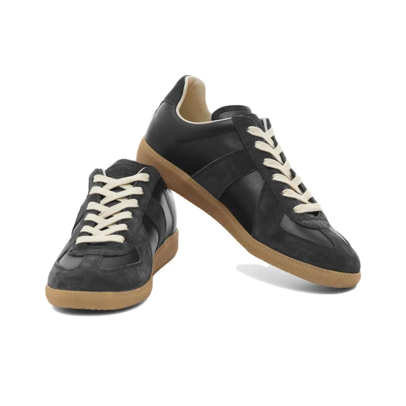 Maison Margiela Replica Low Top Stylish Skateboarding Shoes Women's Black-3