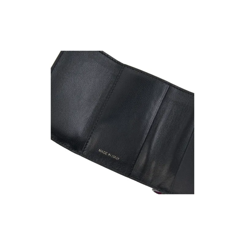MARNI Cow Leather Wallet Unisex Fuchsia & Green-8