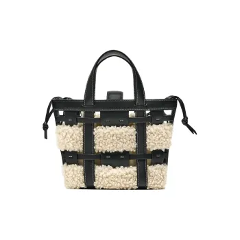 ZARA Polyurethane Tote Bag Shopping Bag Shoulder Bag Crossbody Bag Mini Women's Black