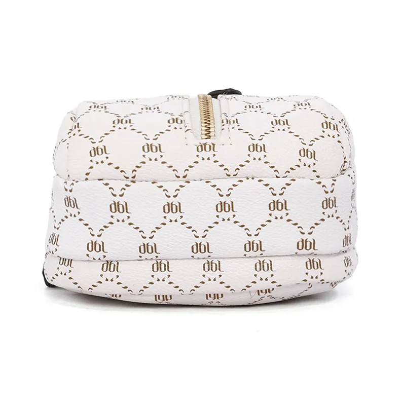 Dubaolu Polyvinyl Chloride PVC With Polyurethane Crossbody Bag Regular Women's Shell Apricot/Shell Khaki-11