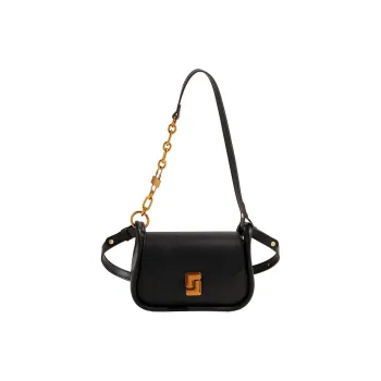 Morellybear PU Cell Phone Pouch Small Square Bag Handbag Shoulder Bag Crossbody Bag Regular Women's Black/Coffee