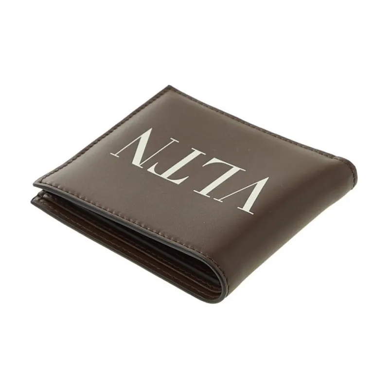 Valentino Cow Leather Wallet Women's Dark Brown-4