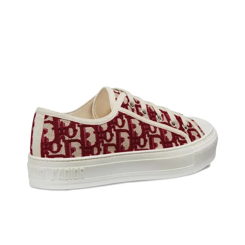 DIOR Walk'N'DIOR Oblique Red Canvas Women's-2