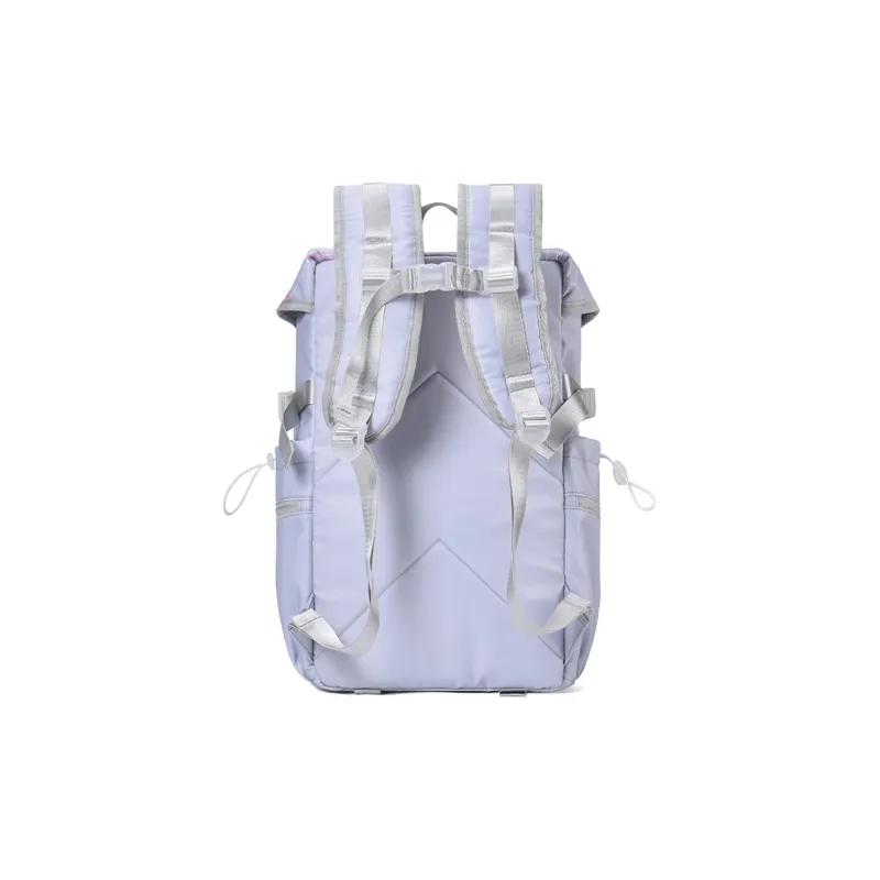 8atheist Polyester Backpack Regular Unisex Light Gray Purple-2