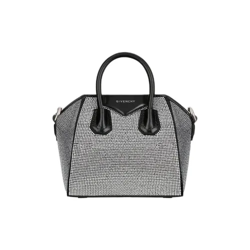 Givenchy Antigona Rhinestone Satin Rhinestone Bag Shoulder Bag Crossbody Bag Handbag Extra Mini Women's Black
