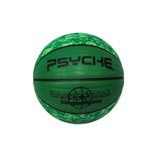 PSYCHE PU Basketball Green Size 7 Ball Training Unisex