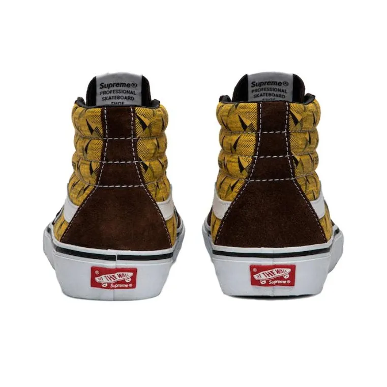 Vans Supreme X Sk8 Hi Pro 'Diamond Plate Brown'-3