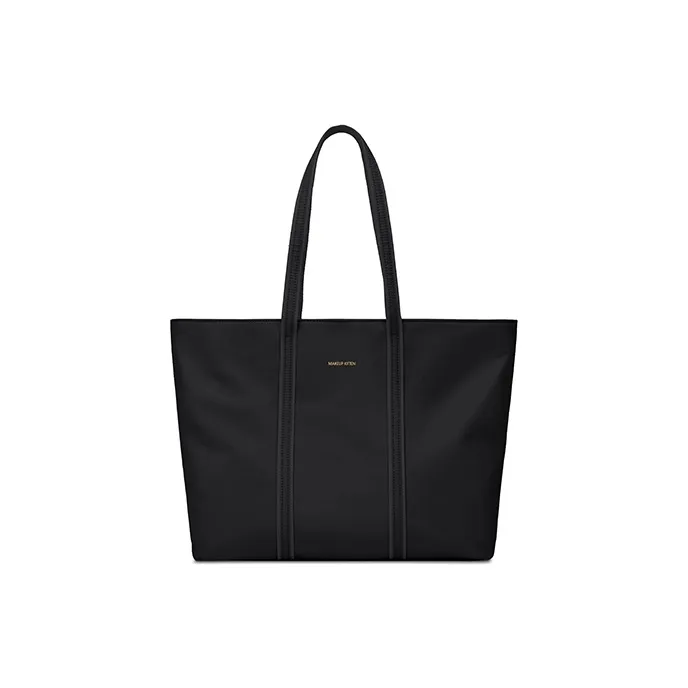 MAKEUP KITTEN Fabric Laptop Bags Handbag Shoulder Bag Large Size Women's Black/Khaki-0