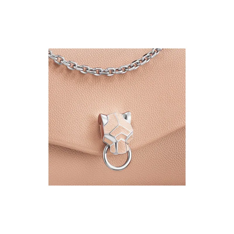 CARTIER PANTHÈRE Calfskin Crossbody Bag Shoulder Bag Small Size Women's Pink-1