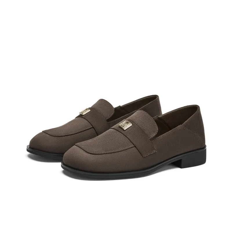 GEMEIQ Loafers Women's Yellow Brown/Coffee-9