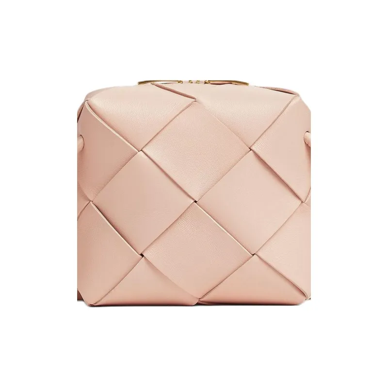 Bottega Veneta Sheepskin One Shoulder Handbag Crossbody Bag Women's Lotus Pink-4