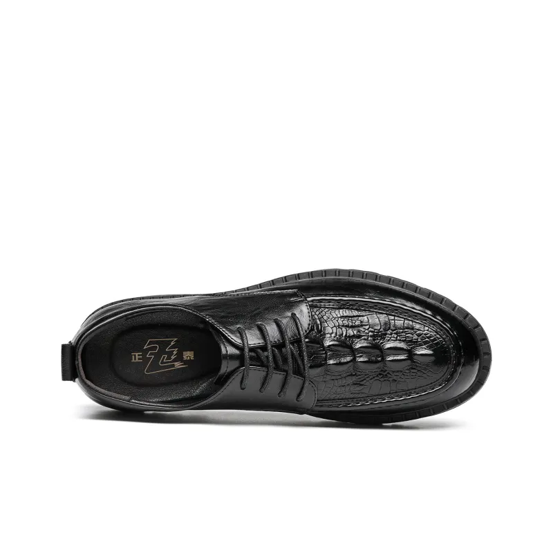 CHINT Dress Shoes Men Low Top Black/Brown-2