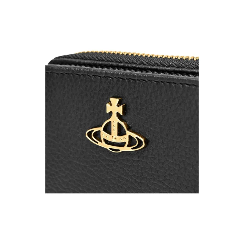 Vivienne Westwood Cow Leather Wallet Women's Black-4