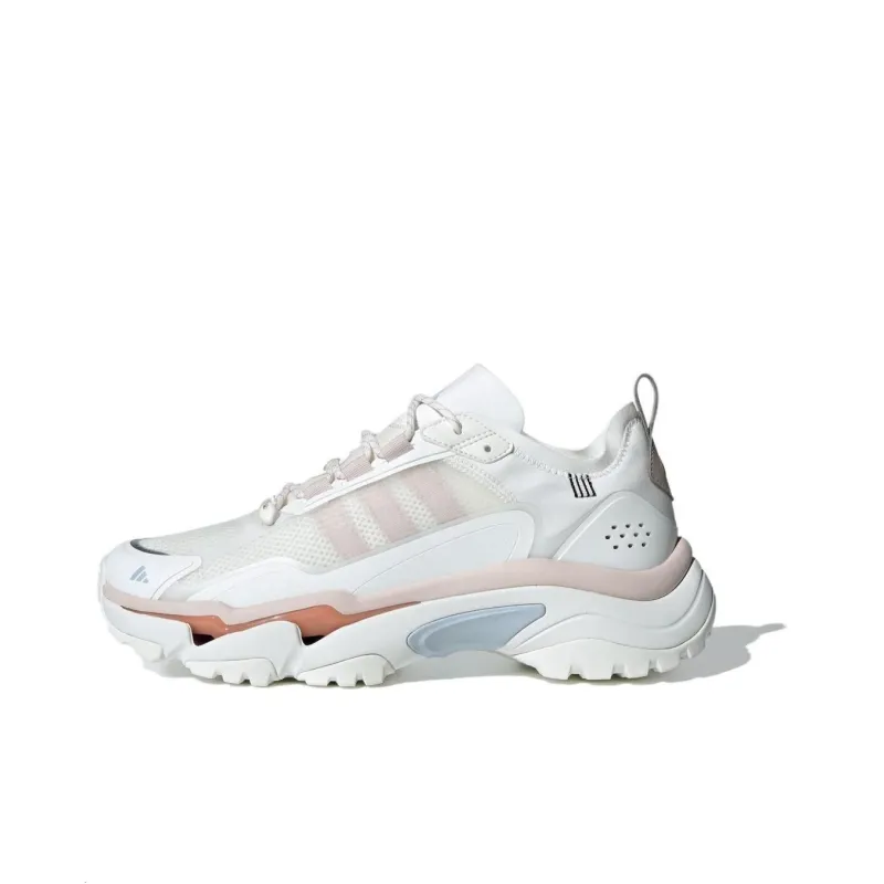 Adidas Citywowlk MT Cushioning Slip Resistant And Abrasion Resistant Low Top Running Shoes Unisex White Pink-0