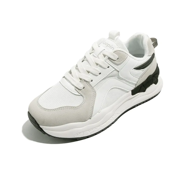 TUOPIN Slip Resistant Breathable Lightweight Low Top Casual Shoes Women's White Black-3