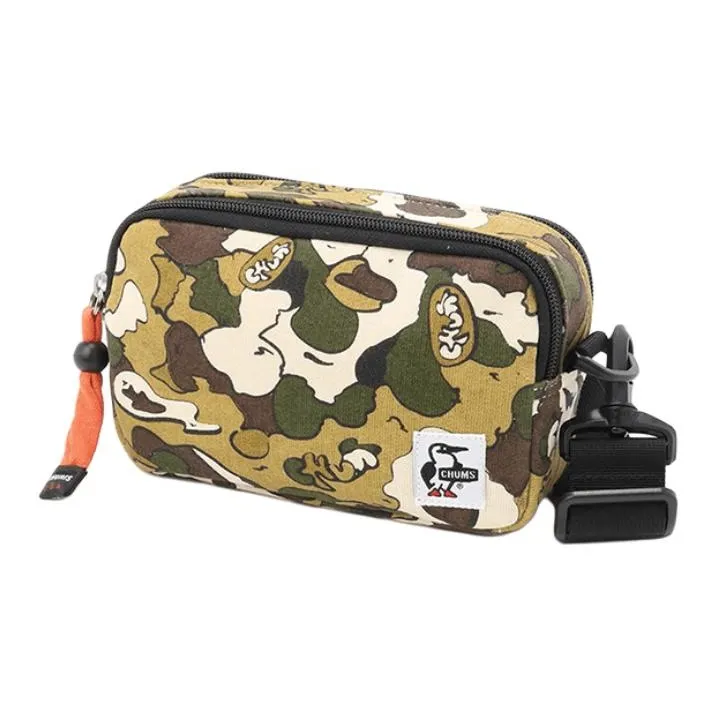 CHUMS Cotton Shoulder Bag Crossbody Bag Unisex Hanging Suzuki Camouflage Pattern-0