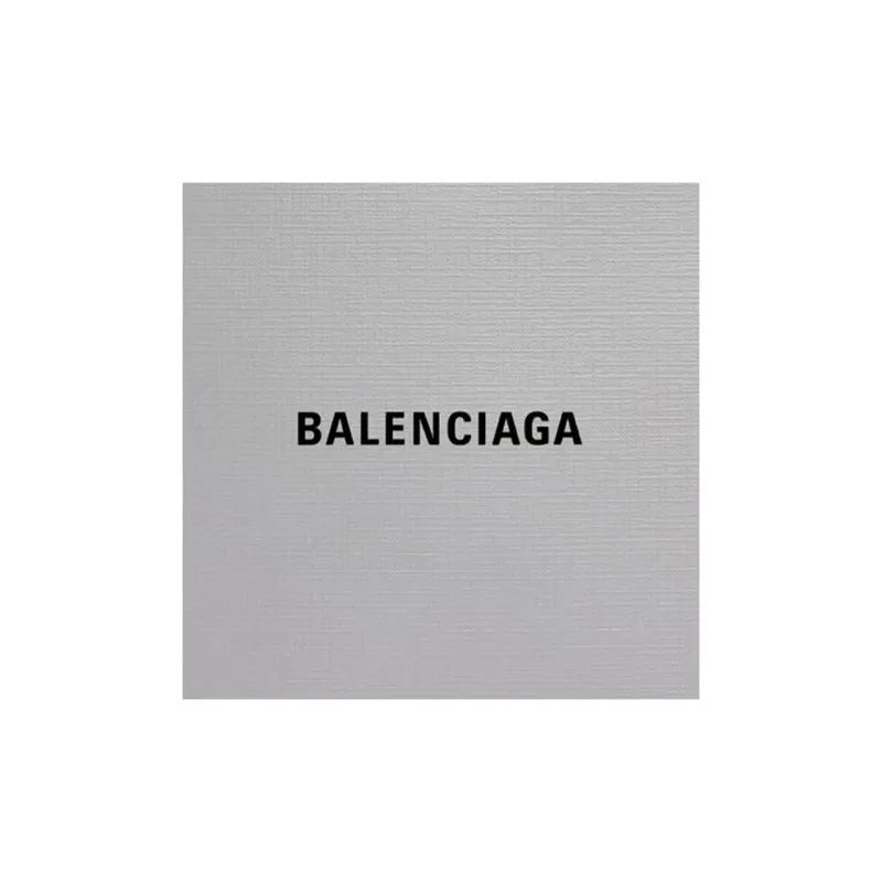 Balenciaga Calfskin Tote Bag Shopping Bag One Shoulder Handbag Crossbody Bag Large Size Women's Gray & Silver-5
