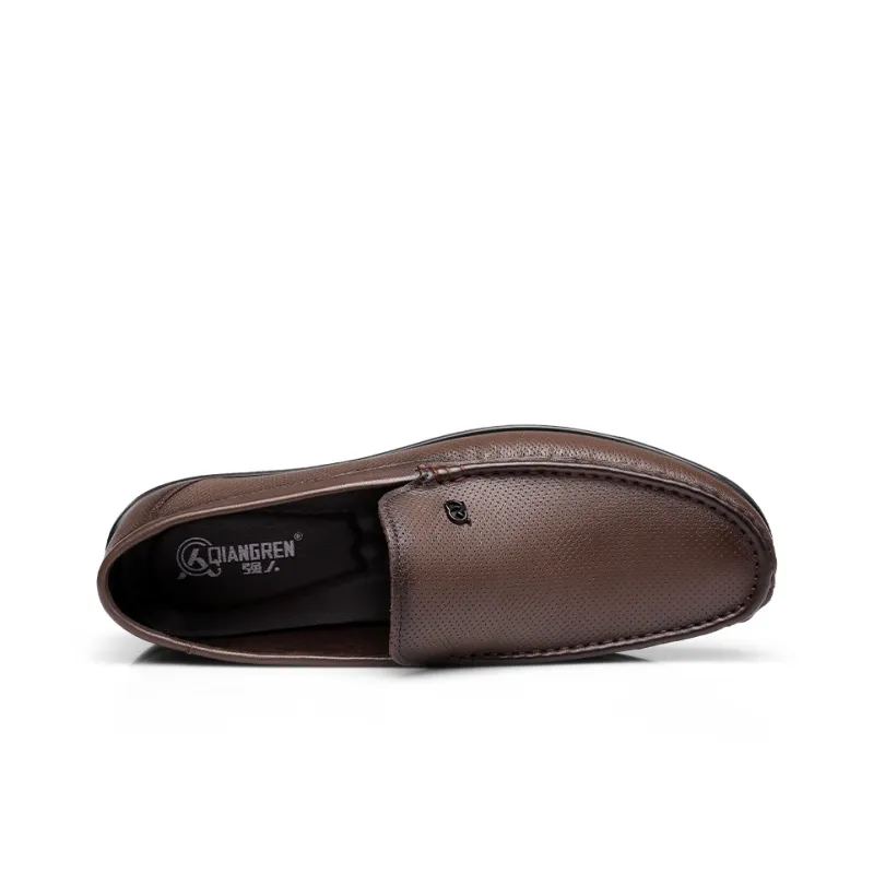 Strongman 3515 Genuine Leather Shoes Breathable Soft Sole Business Shoes Men's-8