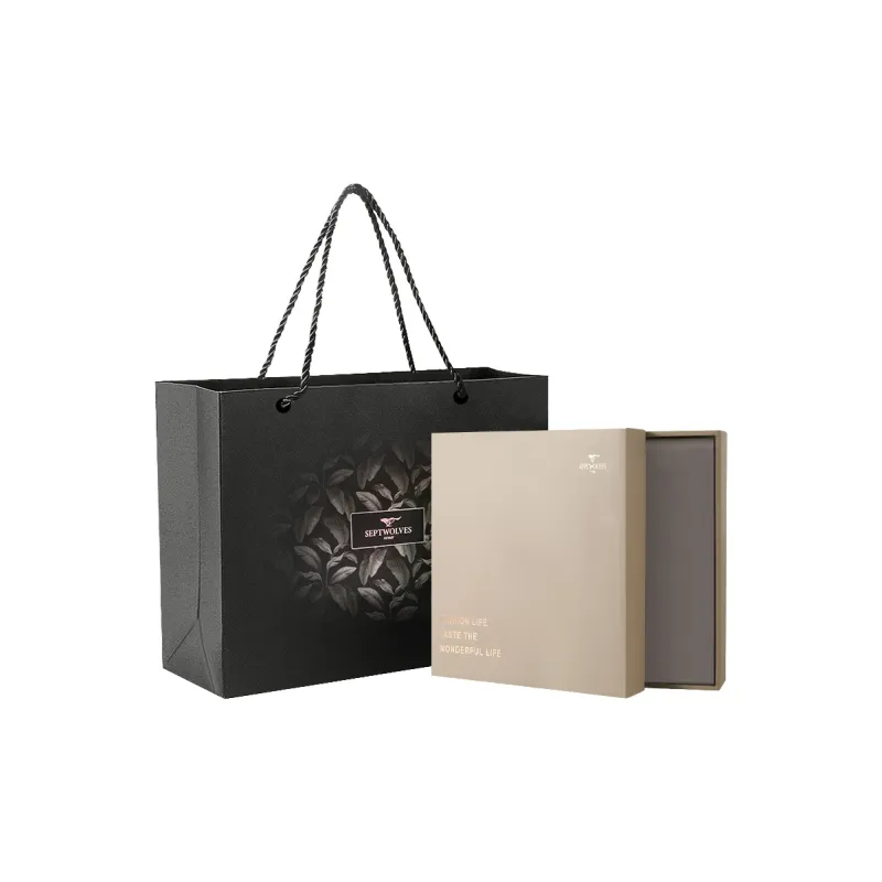 SEPTWOLVES Thermal Set Men's Gift Box Set+Shopping Bag-21