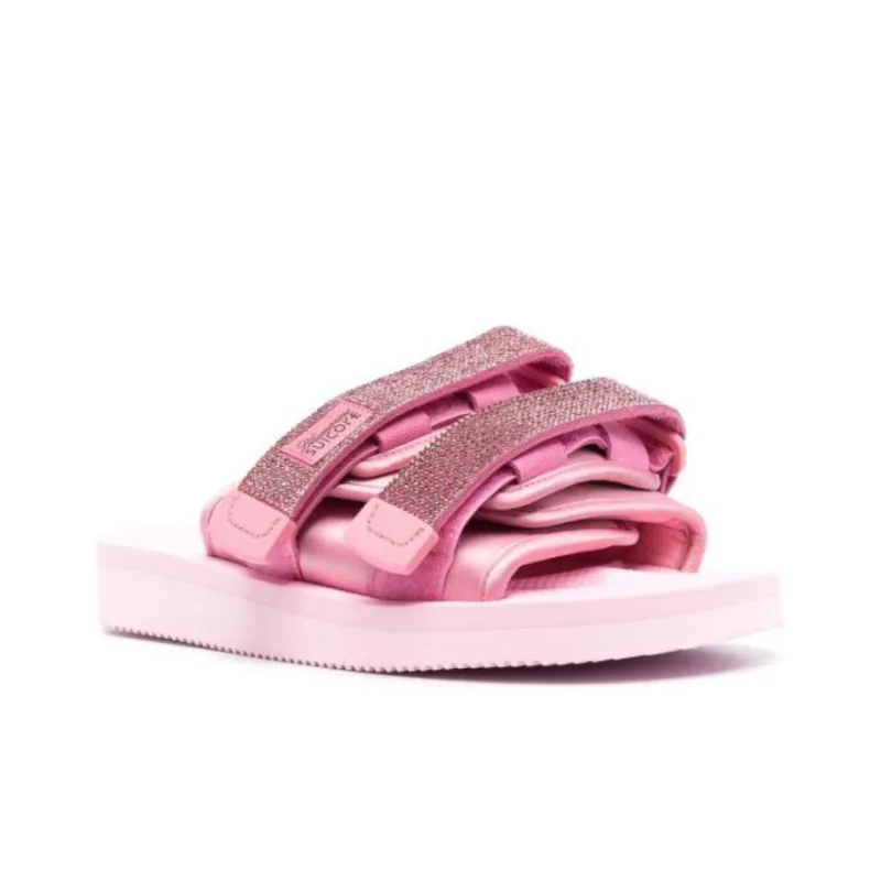 Blumarine X Suicoke Rhinestone-embellished Slides-2