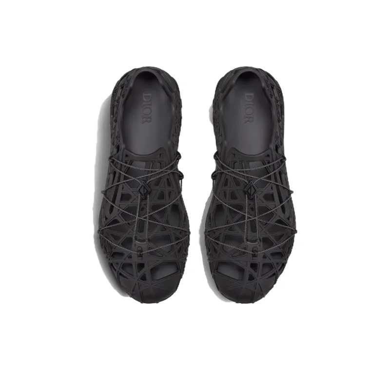 DIOR Wrap Sandal Black-4