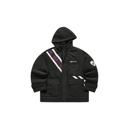 Facetasm X FILA FUSION Puffer Jackets Women's Elegant Black