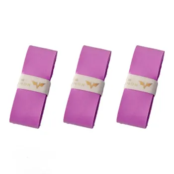 Hongjian Badminton Grip Tape Purple PU Tennis Rackets Fishing Rod Controller Wrapped With Strap Thin 15 Items
