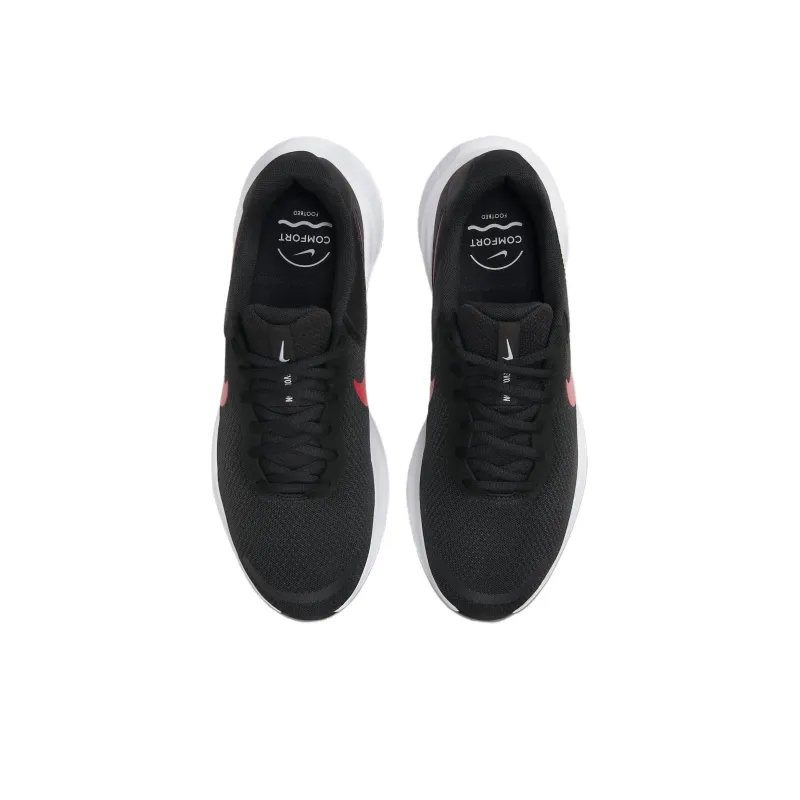 Nike Revolution 7 Black White University Red-3