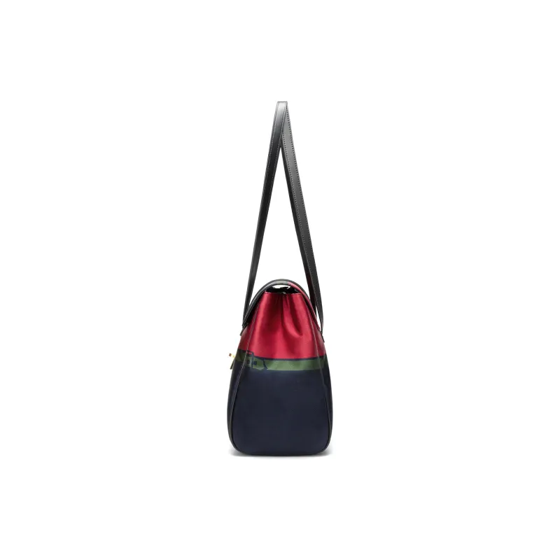 ROBERTA DI CAMERINO Fabric Shoulder Bag Large Bag Women's Red Green Blue Tricolor-2