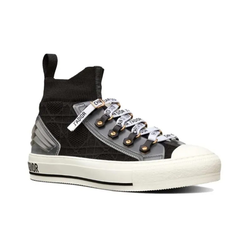 DIOR Walk'n'Dior Platform Shoes Stylish Skateboarding Shoes Women's Black-2
