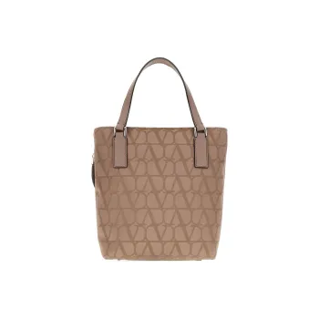 Valentino All-Over Logo Patterned Top Handle Bag