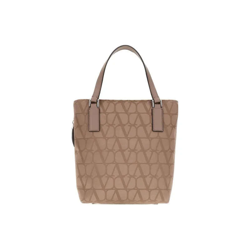 Valentino All-Over Logo Patterned Top Handle Bag-0